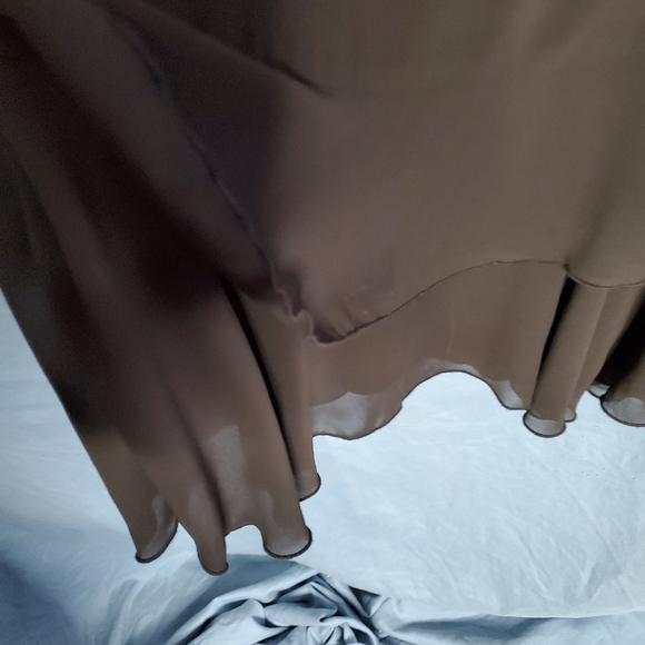 J.K. Collection empire bodice sheer tiers mini dress Size Medium - Picture 8 of 14